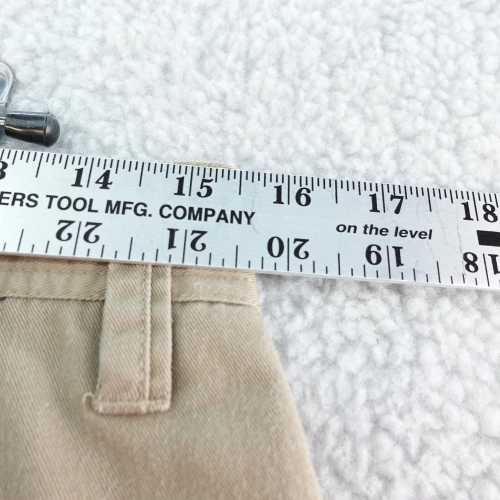 Volcom True To This Men's 31‎ Beige Casual Chino Shorts Skate Flat Front Y2K